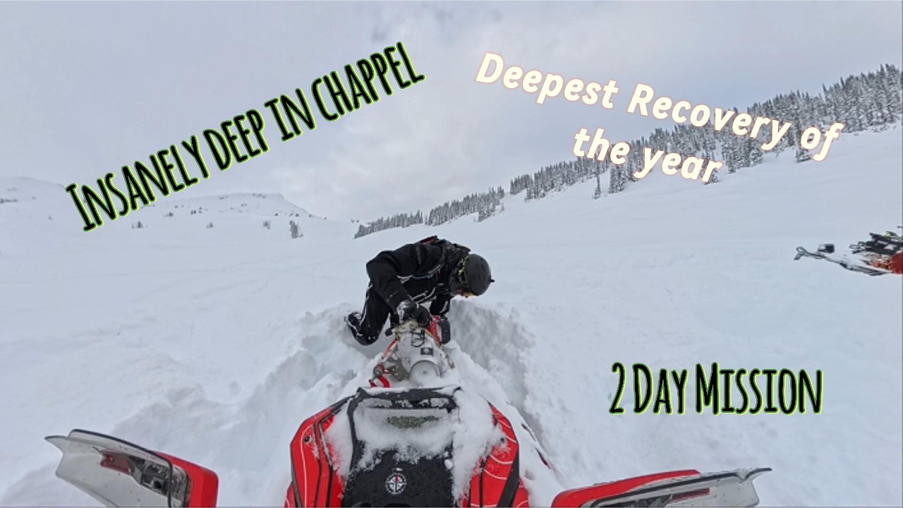 Deepest day this year to recover a snowmobile !
