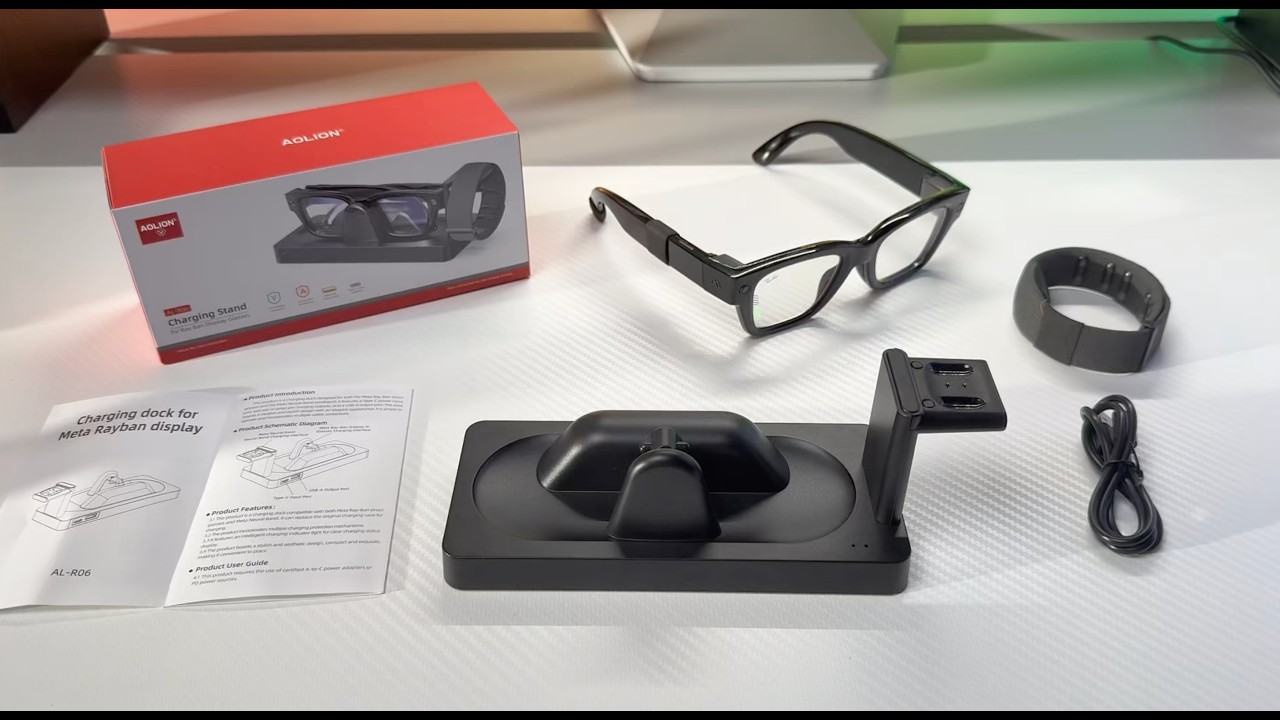 2-in-1 Charging Dock for Meta Ray-Ban Display Glasses & Meta Neural Band