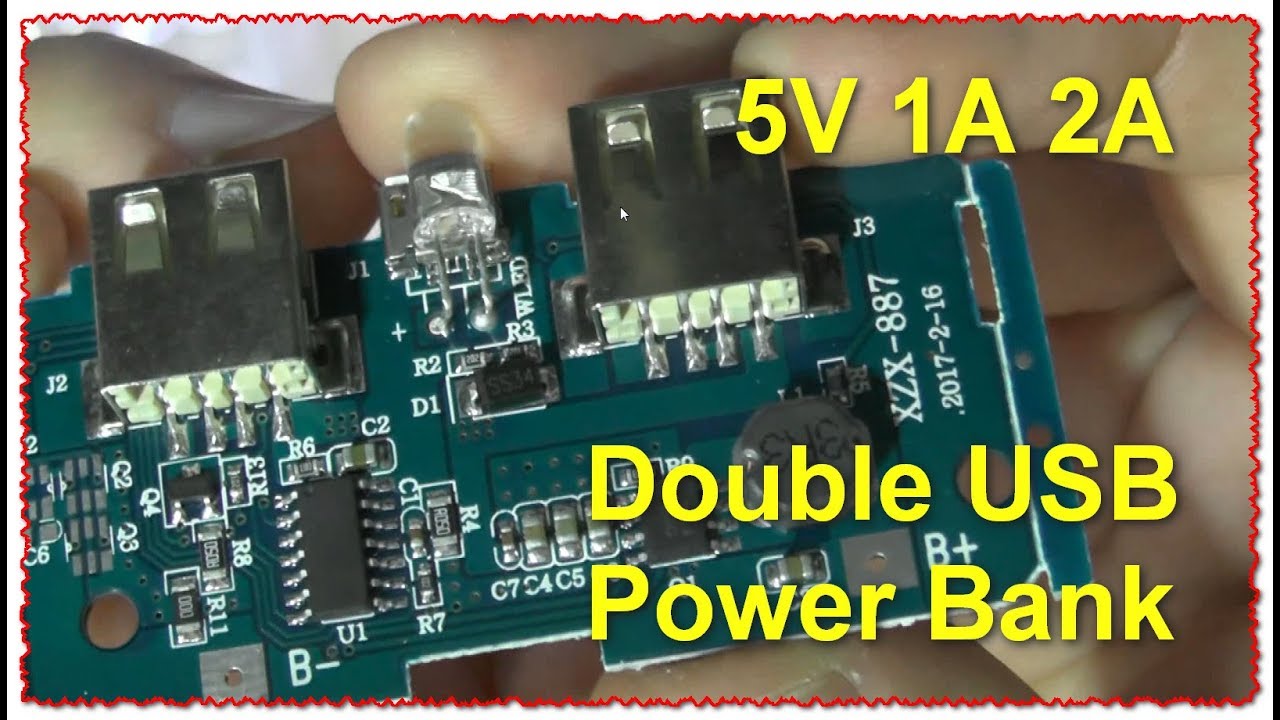 Double USB Power Bank Плата для самодельного  5V 1A 2A  ICStation