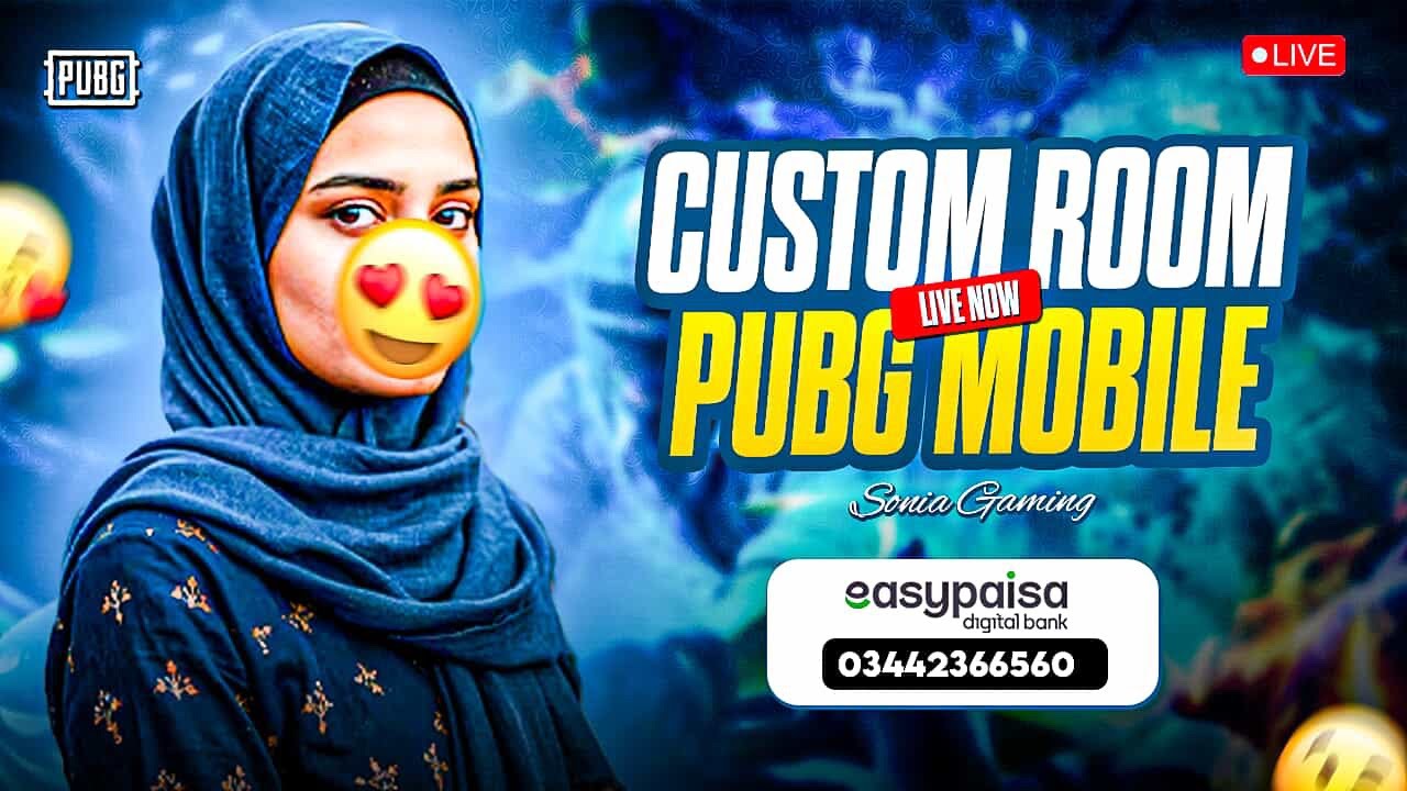 SONIYA GAMING YT IS LIVE CUSTOM ROOM PUBG MOBILE