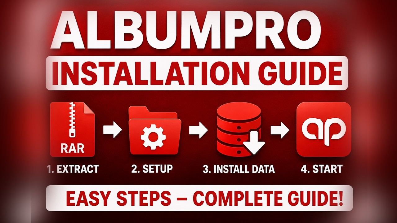 AlbumPro Installation Guide | Full Setup & Data Install | License Activation Step by Step