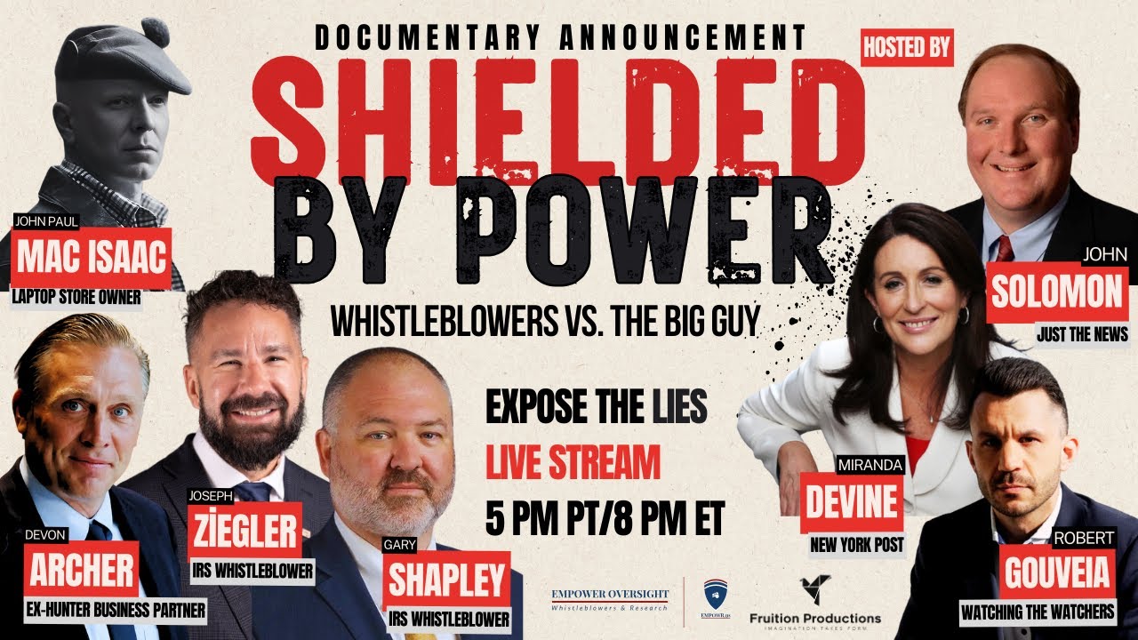 New Documentary Announcement: Shielded By Power | Whistleblowers vs. the Big Guy