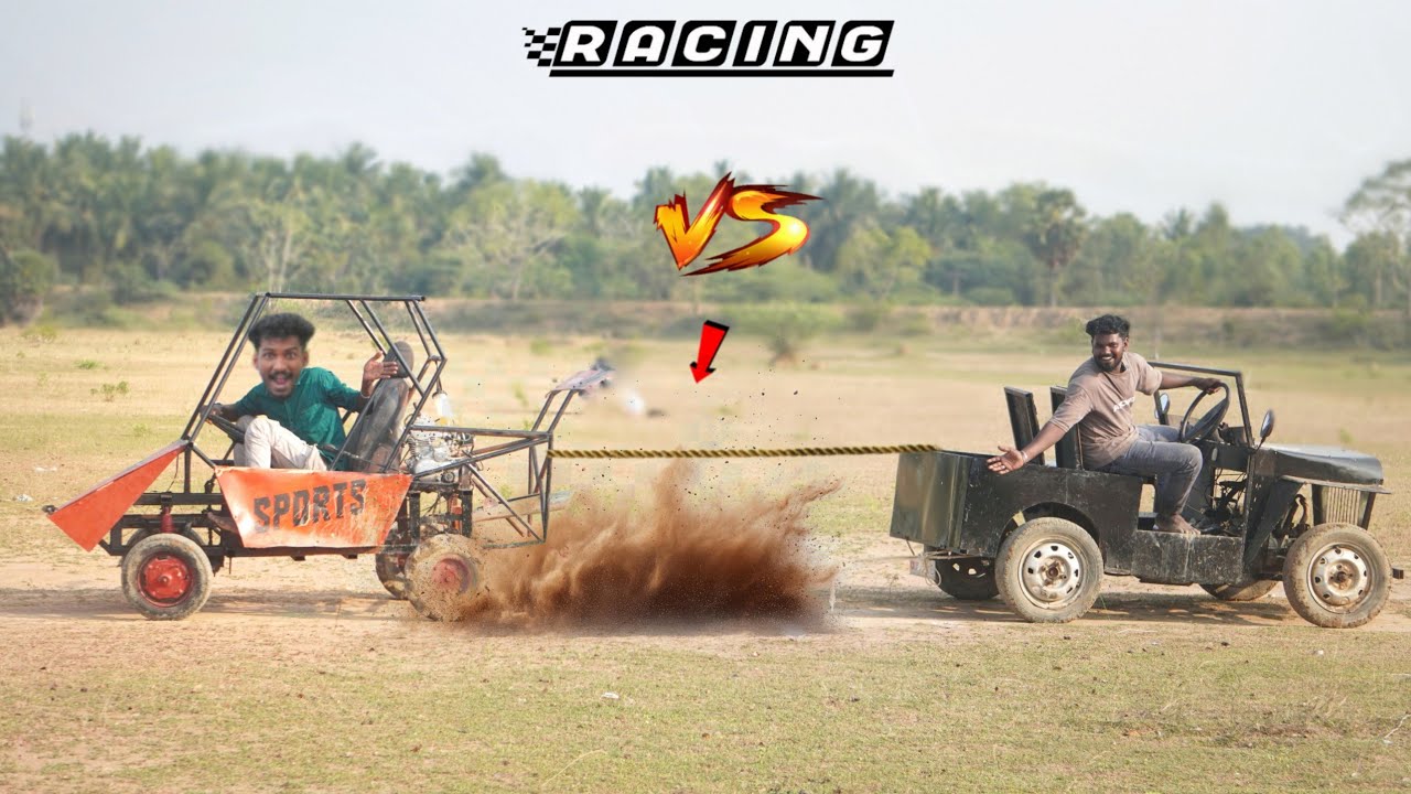 Home made Racing Car and Jeep Challenge 💯 தரமான Real Track challenge..! Sathish 