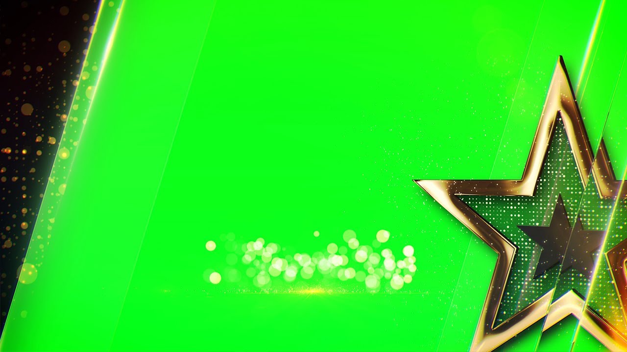 4K Golden Star Wedding VIDEO Titles Sequence with Green Screen Template | FREE TO USE | iforEdits
