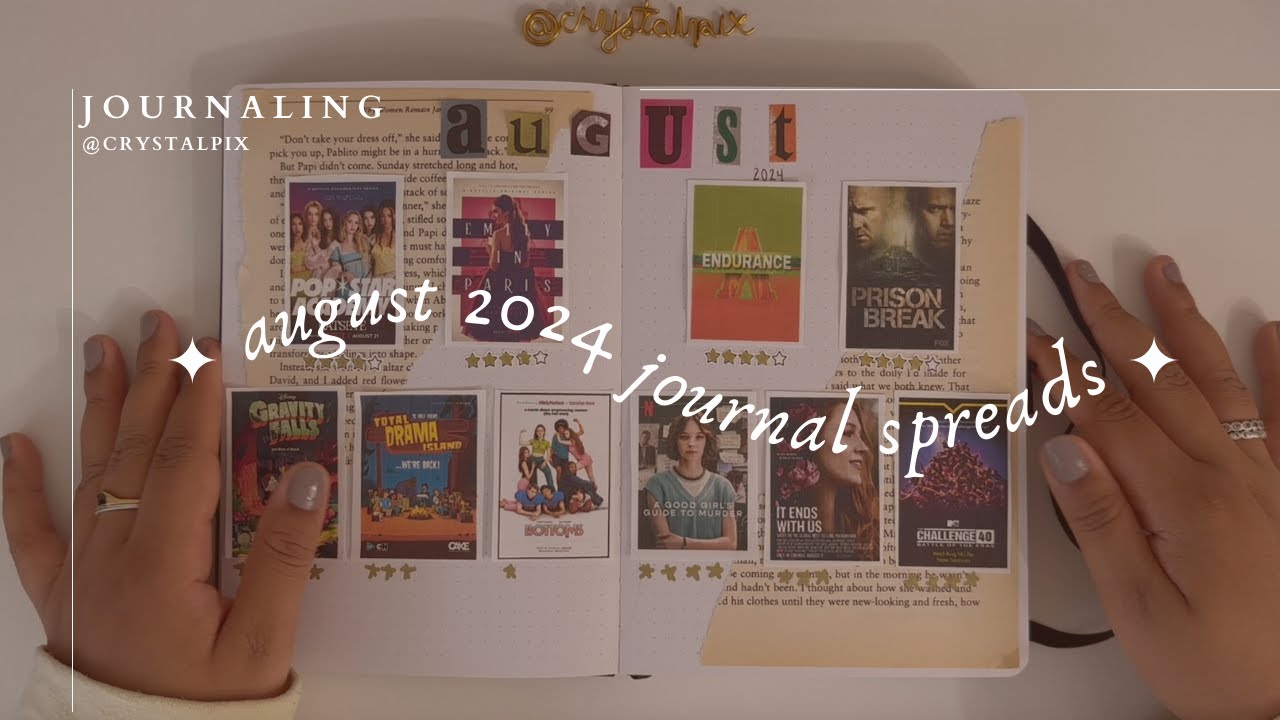 august 2024 journal spreads + other updates ✨🤍