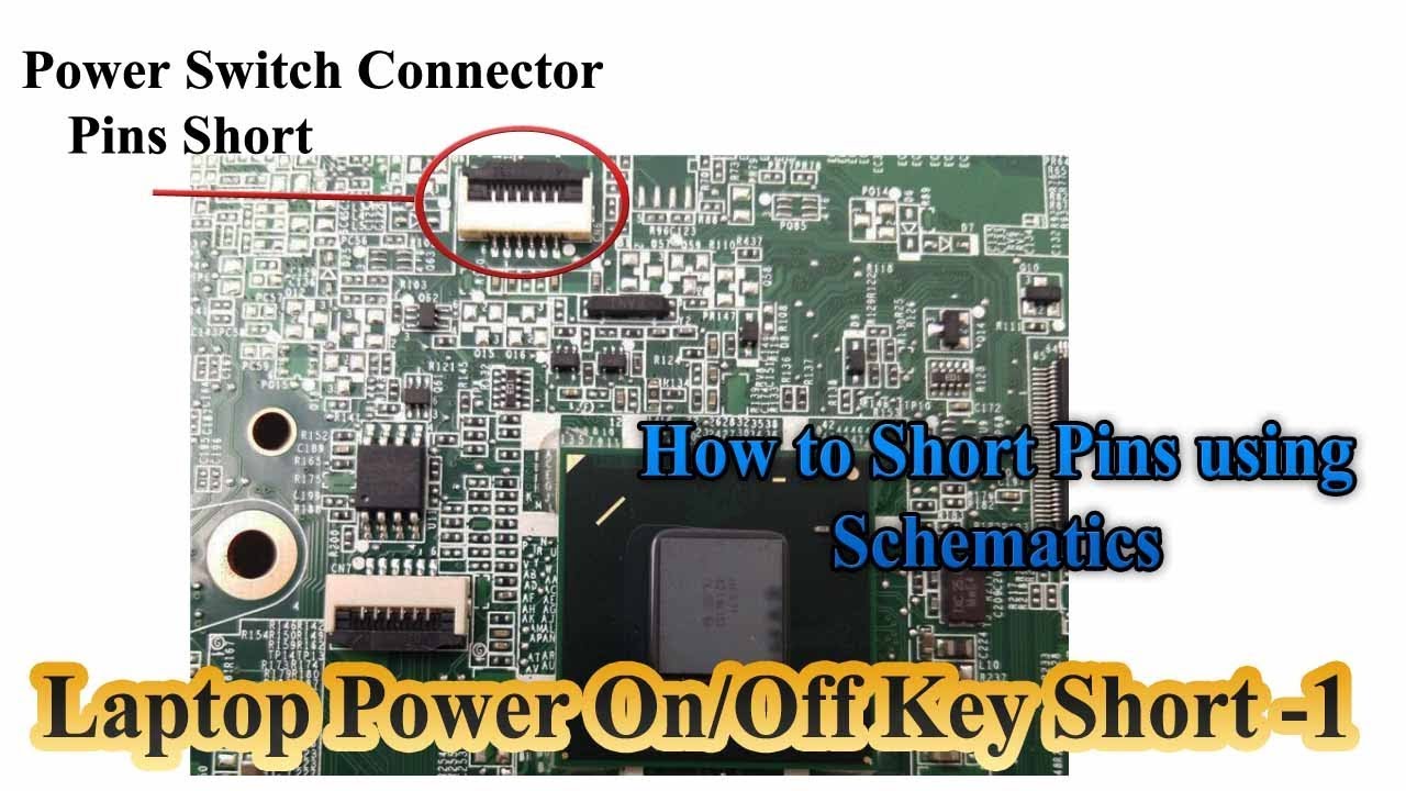 Laptop Power key short -1