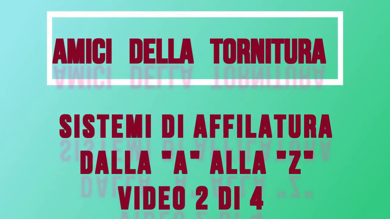 Tutorial Affilatura 2 di 4 ... sistema Tormek