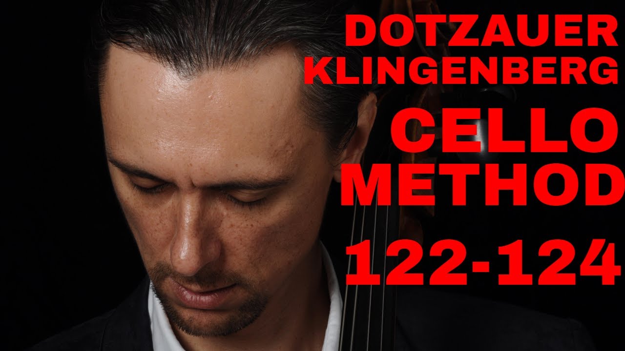 Dotzauer-Klingenberg Metodo para Violoncelo #122-124, A major and minor scales - Fourth Position