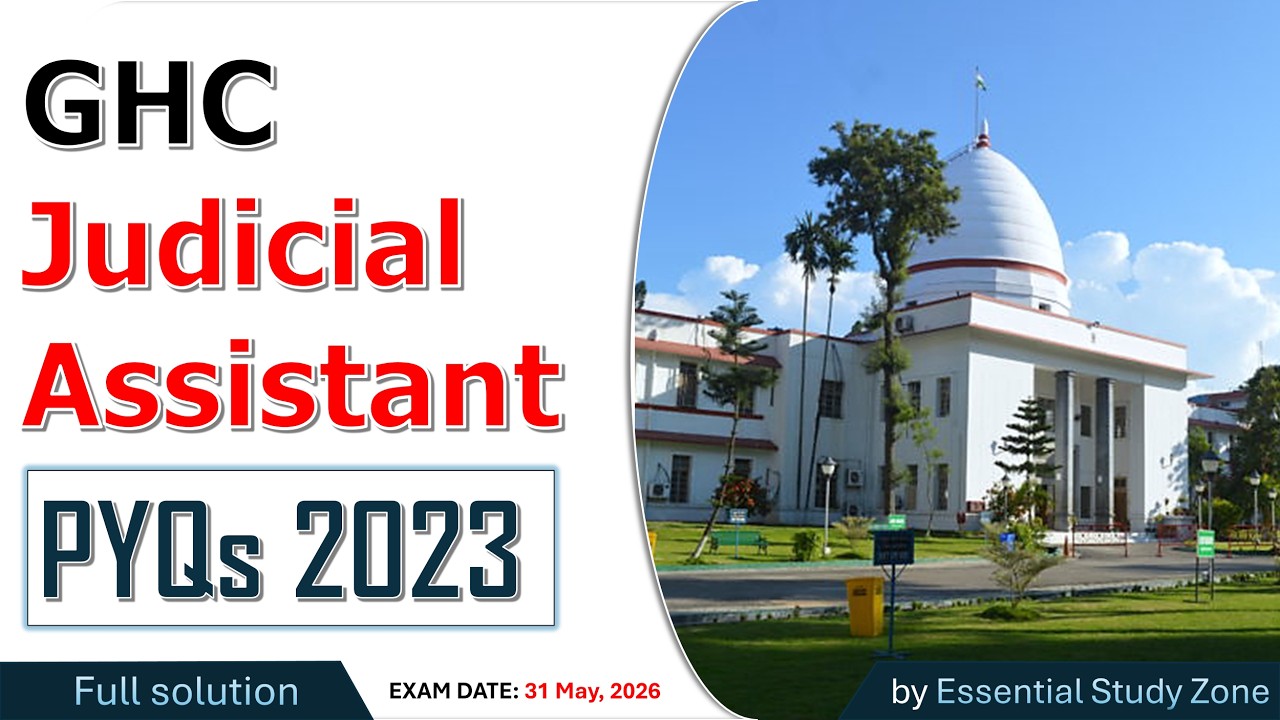 Judicial Assistant Exam 2026 | 2023 PYQs | Gauhati High Court 2026 | Principal Seats ❤️