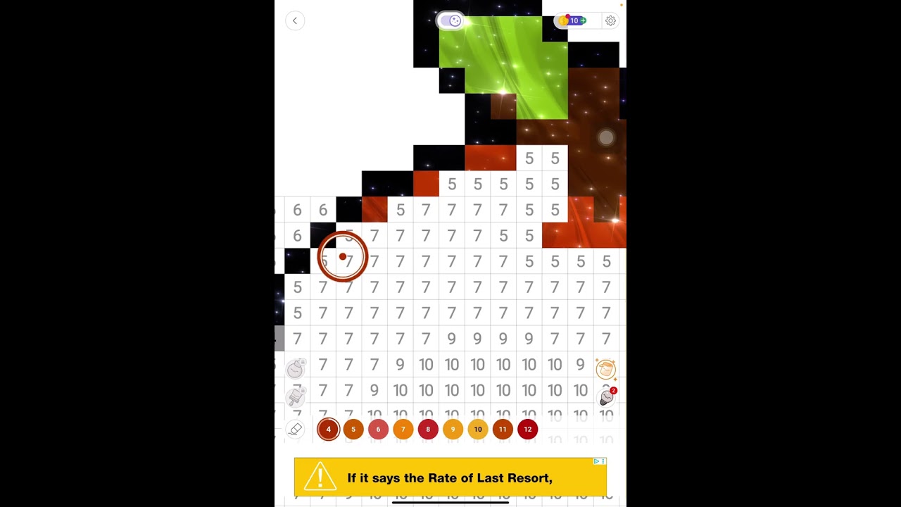 Playing color number