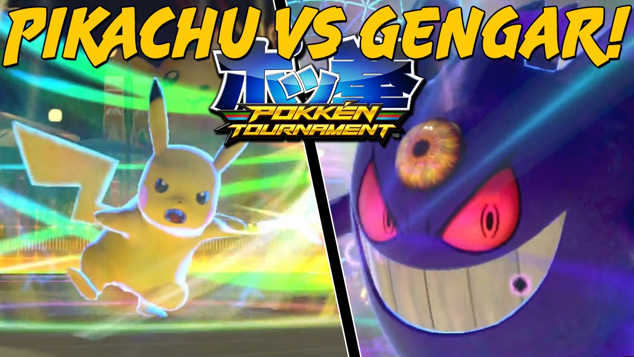 Pokken Tournament: Pikachu vs Gengar | Battling Rhymestyle!