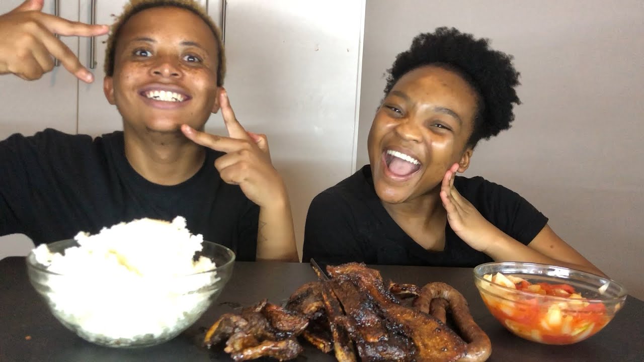 BRAAI & PAP MUKBANG | OH ZA 먹방