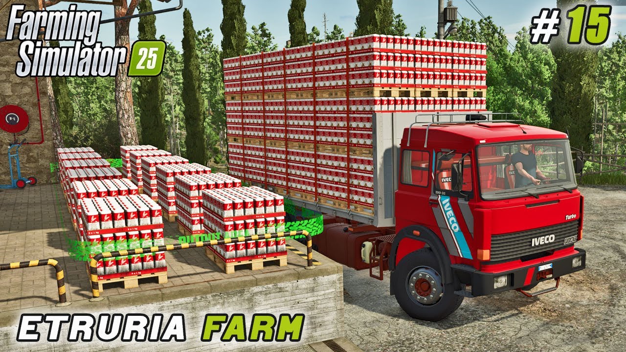 Turning Sales Into Pasta Factory, Farmland, and Combine | FS 25 | Etruria Farm | Timelapse #15