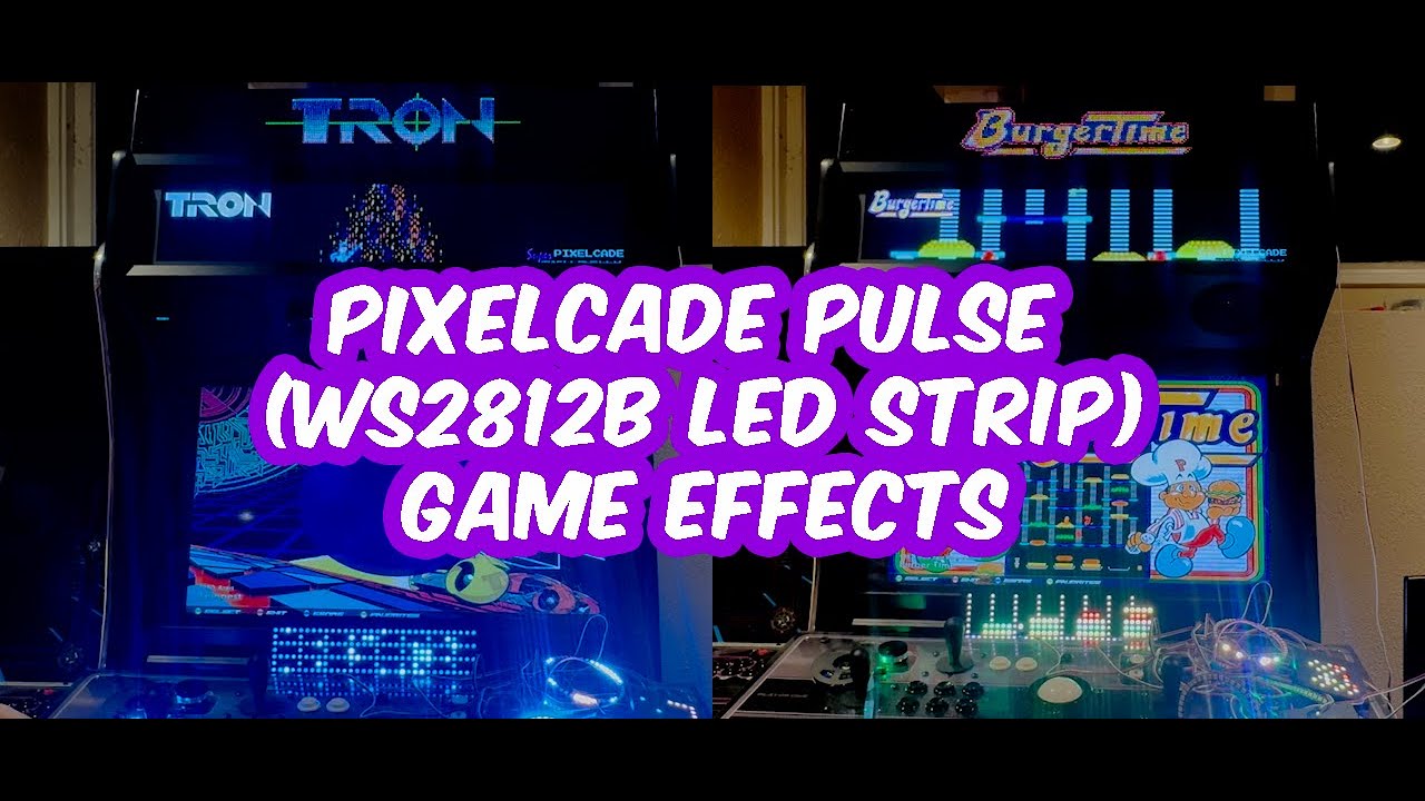 Pixelcade Pulse (WS2812B LED Strip) Game Effects & Pre-Cab Install