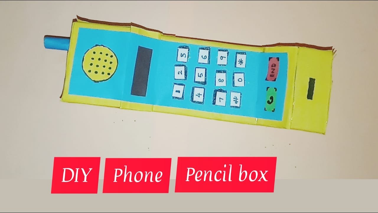 How to make phone pencil box | DIY pencil case | Playful DNA | Best out of waste | School supplies
