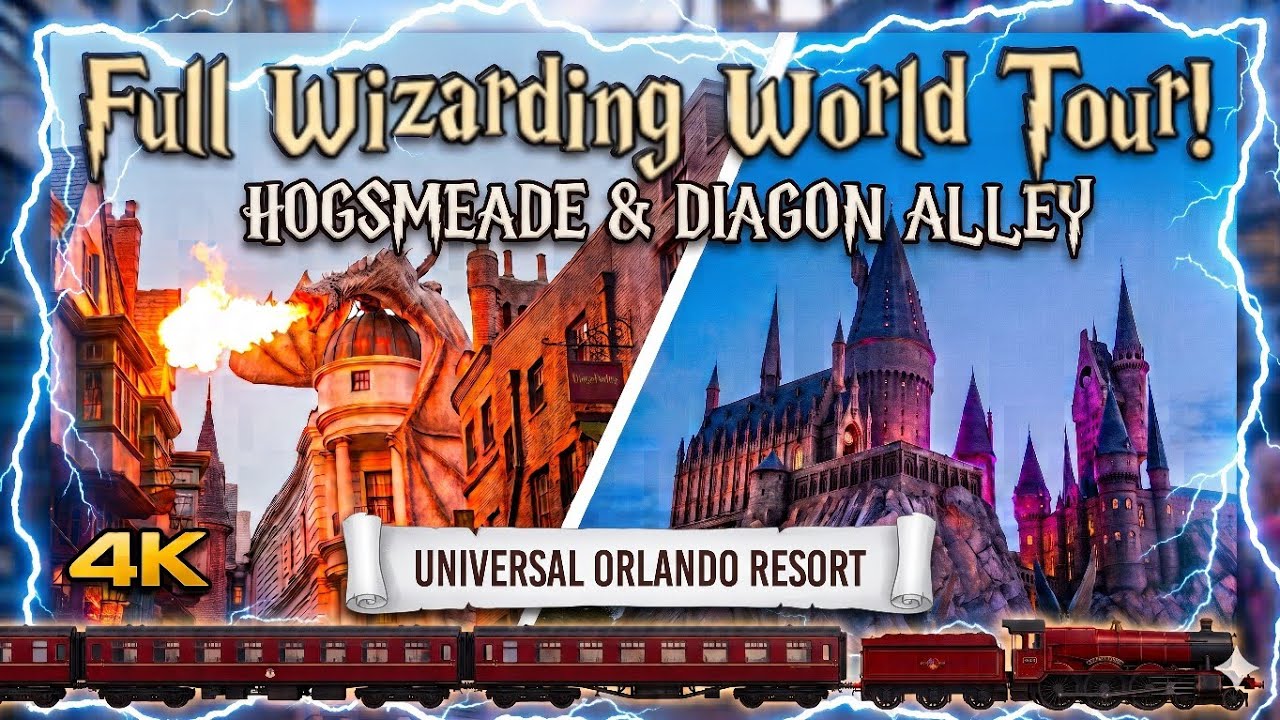 Wizarding World of Harry Potter FULL WALKTHROUGH Tour Universal Orlando Resort Florida 2025