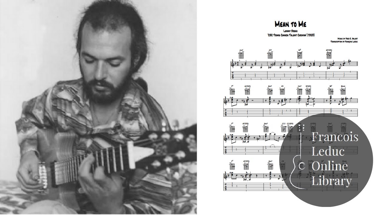 Mean To Me - Lenny Breau (Transcription)