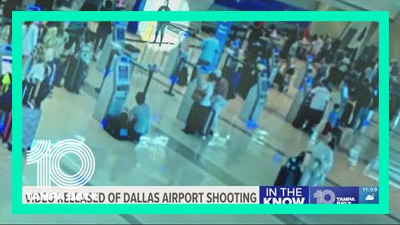 Dallas airport shooting video shows chaos as woman opened fire inside airport