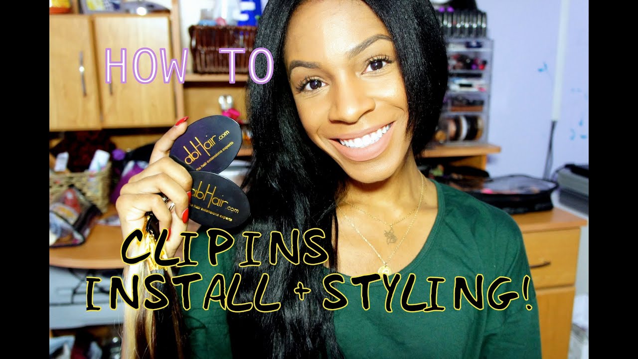 ☆ How To: Install + Style Clip In Extensions (feat. abHair clip ins)