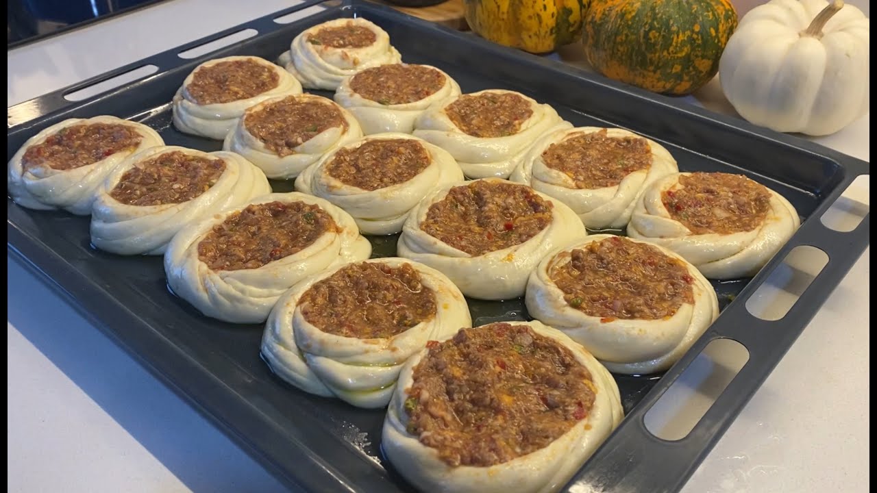 CANIMIZ NE ZAMAN LAHMACUN İSTESE BU TARİFİ YAPIYORUM❗️ÇOK LEZZETLİ👌AZ MALZEMELİ😍HATAY KAYTAZ BÖREĞİ