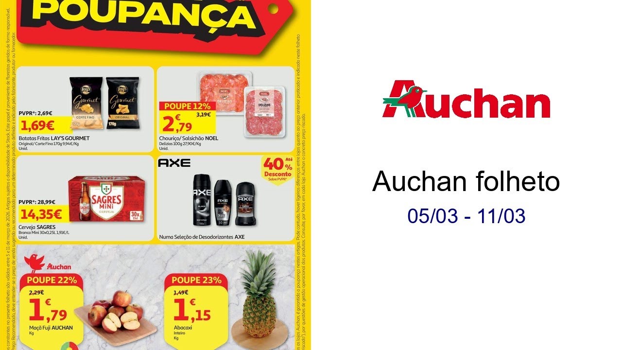 Auchan folheto 05/03 - 11/03