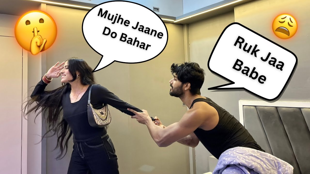 Sneaking Out Of The House In The Middle Of The Night Prank On Hubby🤣|| Rahul and Bhumi