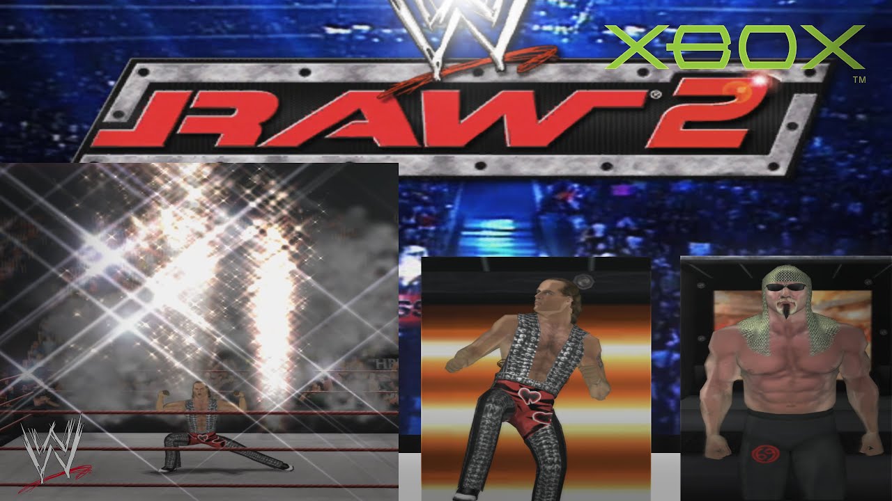 WWE Raw 2 Running on PC Xemu (Original Xbox Emulator) - Full Match & Entrances | (4K)