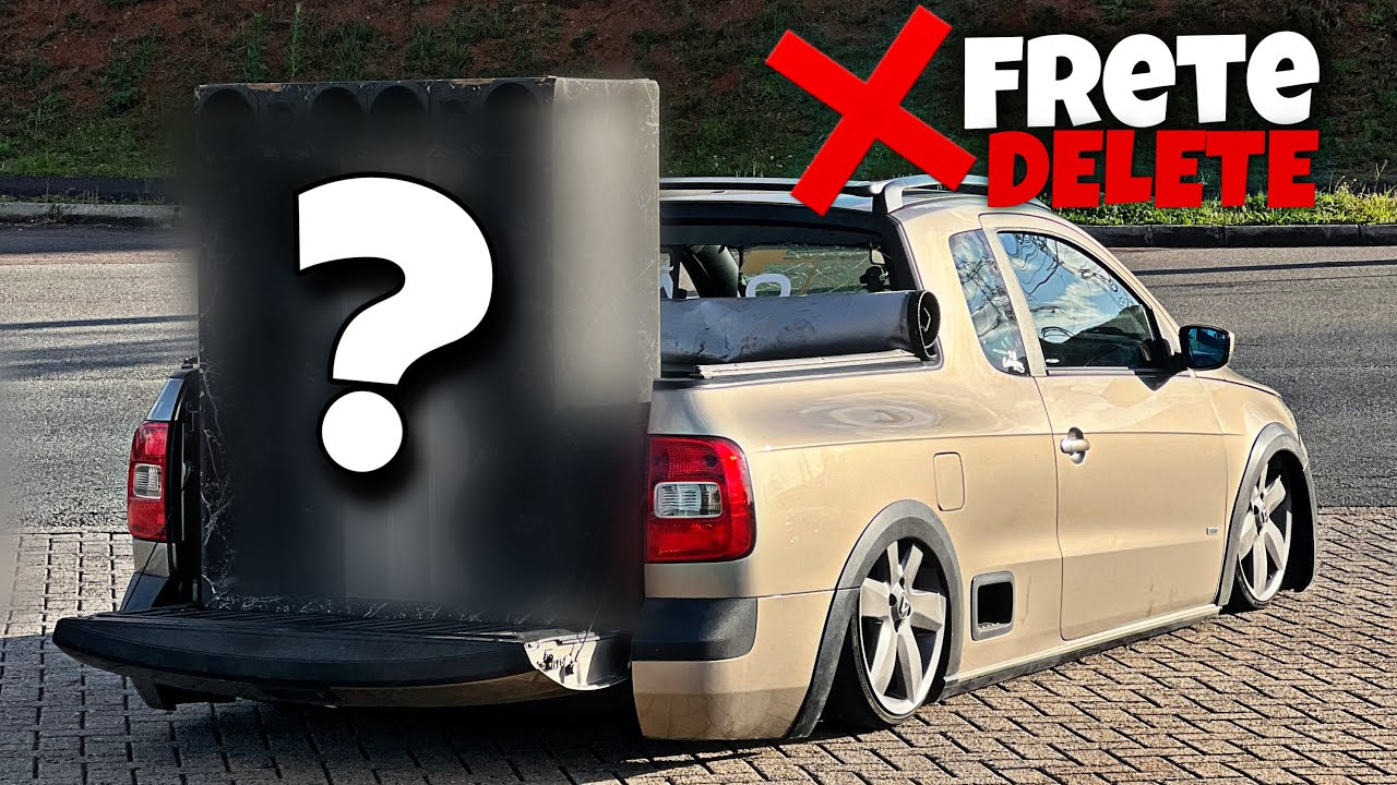 FINALMENTE MONTAMOS O SOM NA SAVEIRO G5 SUSPENSÃO A AR ARO 18 🔥🔉