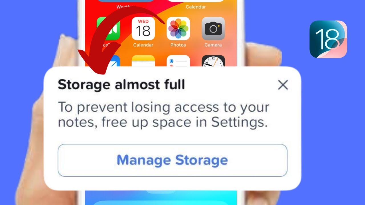 &ldquo;Storage Almost Full&rdquo; Alert After iOS 18 Update &ndash; Fix