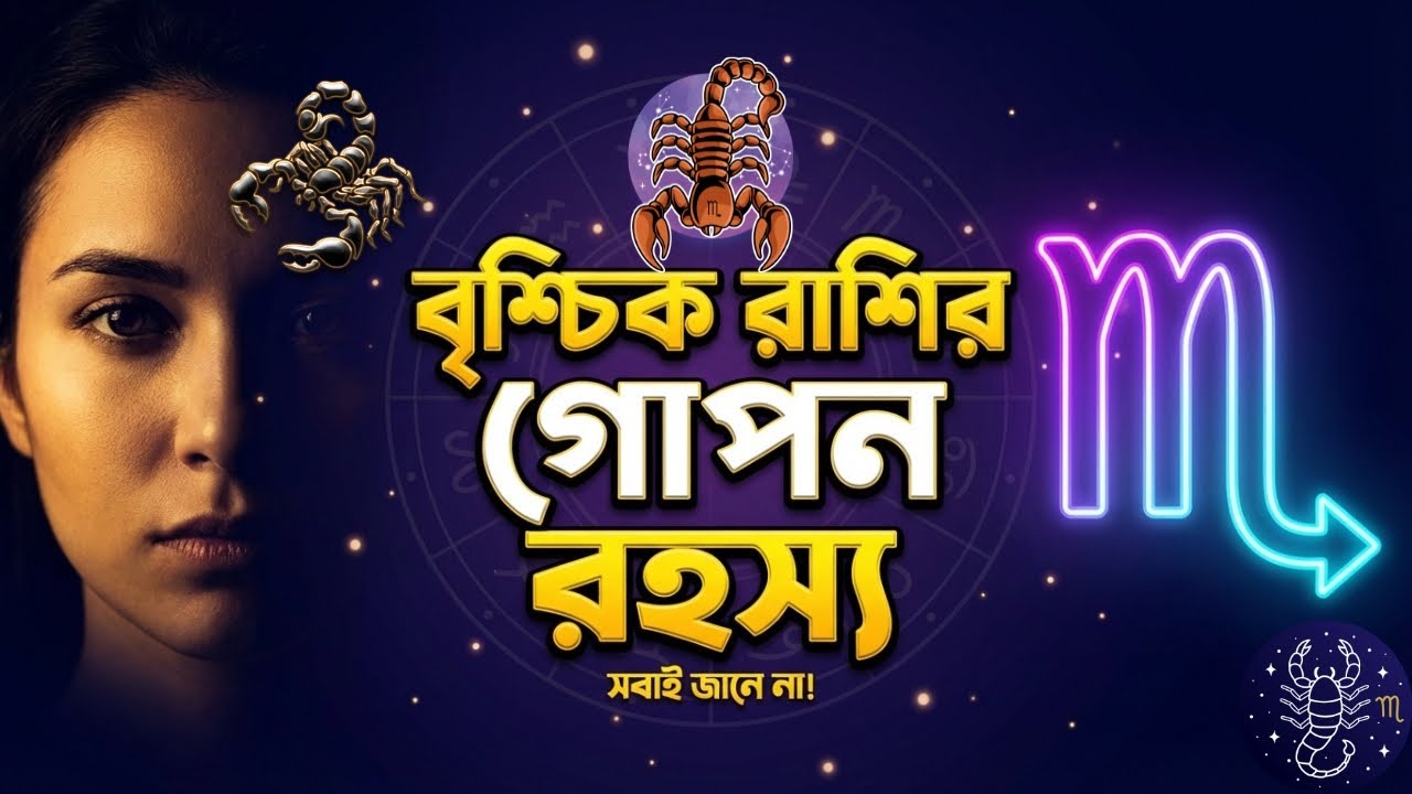 বৃশ্চিকের রহস্য: বৃশ্চিক রাশির স্বভাব, ভালোবাসা ও ভাগ্যের গোপন কথা /Scorpio Zodiac Sign Secrets