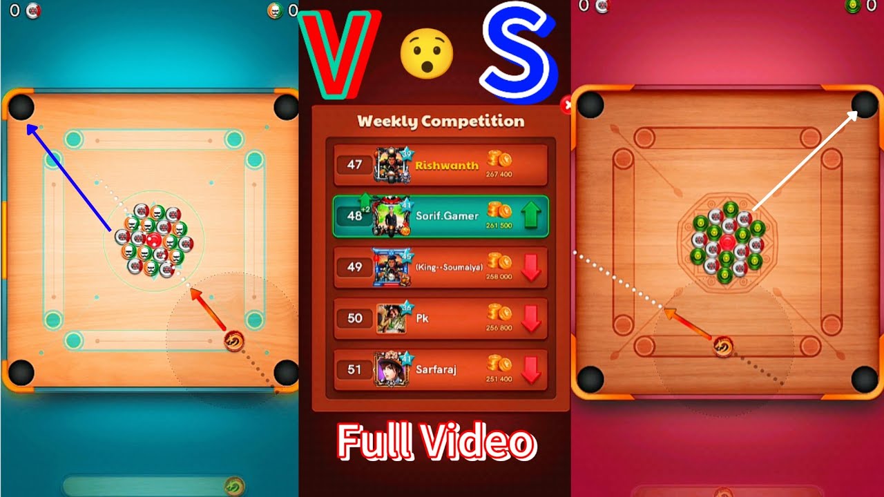 carrom Pool Video 1vs1 Match Super shot Virel Gameplay 2k Like And My Instagram Link 🔗