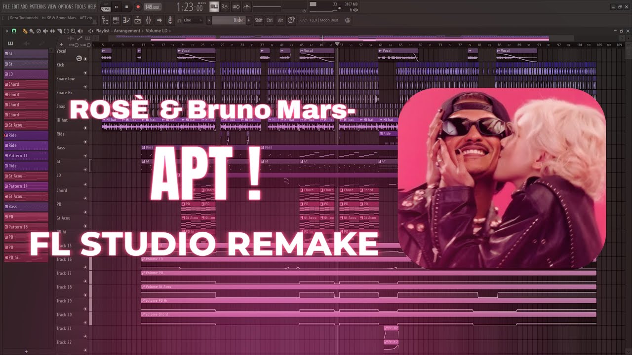 ROSÉ & Bruno Mars - APT! FL STUDIO TUTORIAL + REMAKE (FREE FLP)