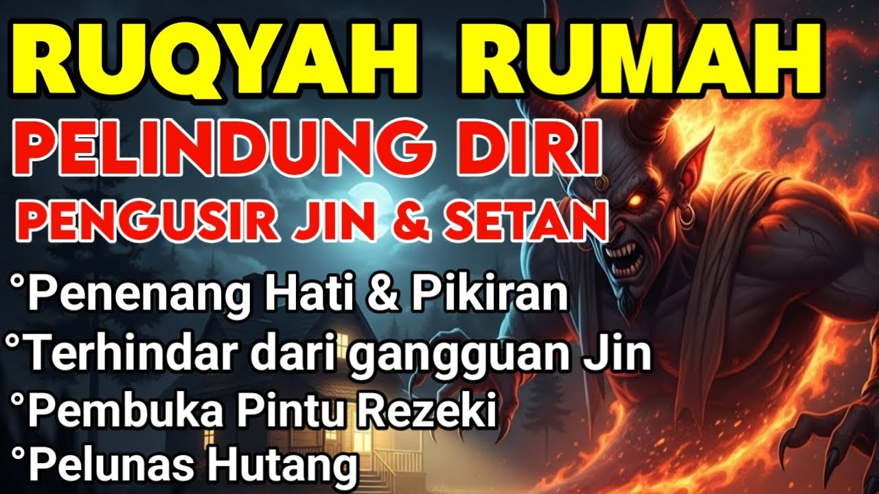 AYAT RUQYAH | RUQYAH RUMAH PENGUSIR JIN, SETAN & SIHIR DI RUMAH & TUBUH, PENENANG HATI & PIKIRAN