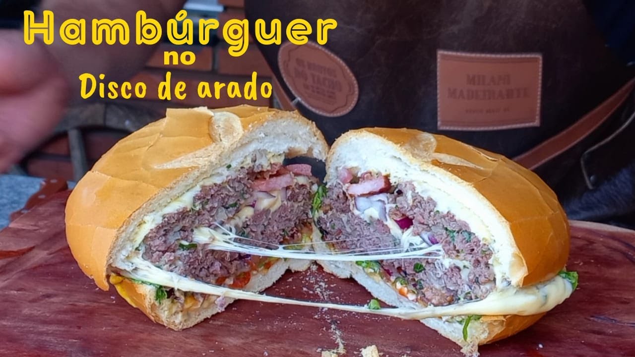 🟢HAMBÚRGUER ARTESANAL - NO DISCO DE ARADO