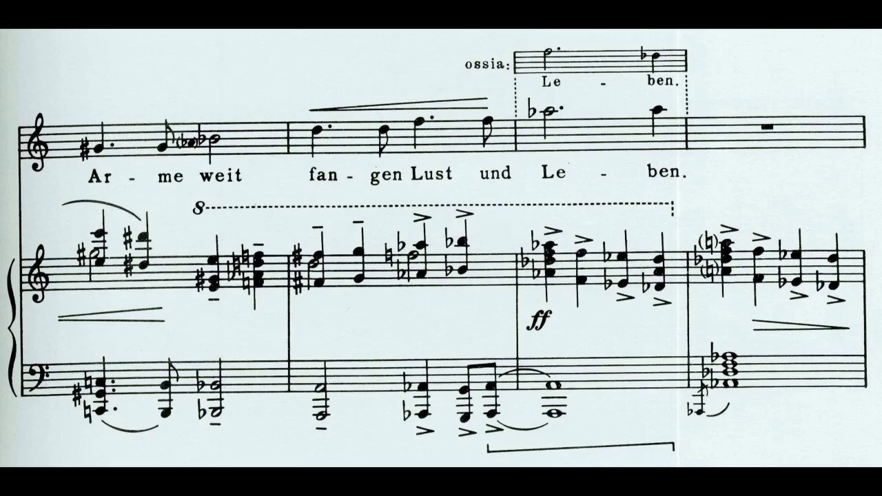 Anton Webern - 8 Early Songs for voice and piano (1901-04)