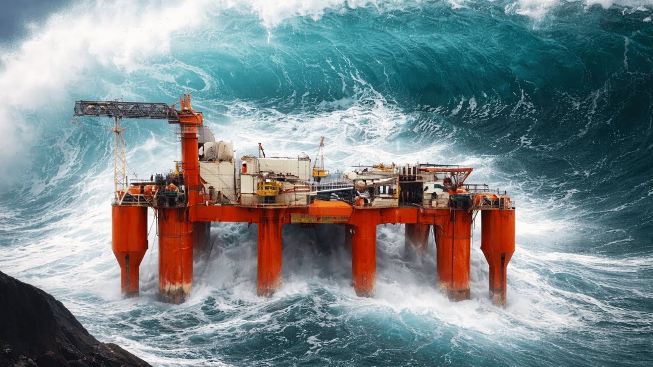 Esse é o PESO da MAIOR plataforma do MUNDO no meio do OCEANO!