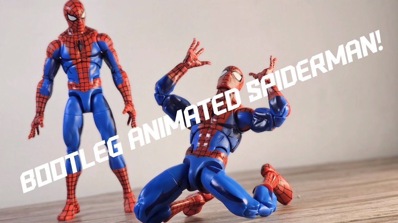 Bootleg KO Marvel Legends Retro Animated Spiderman Review!
