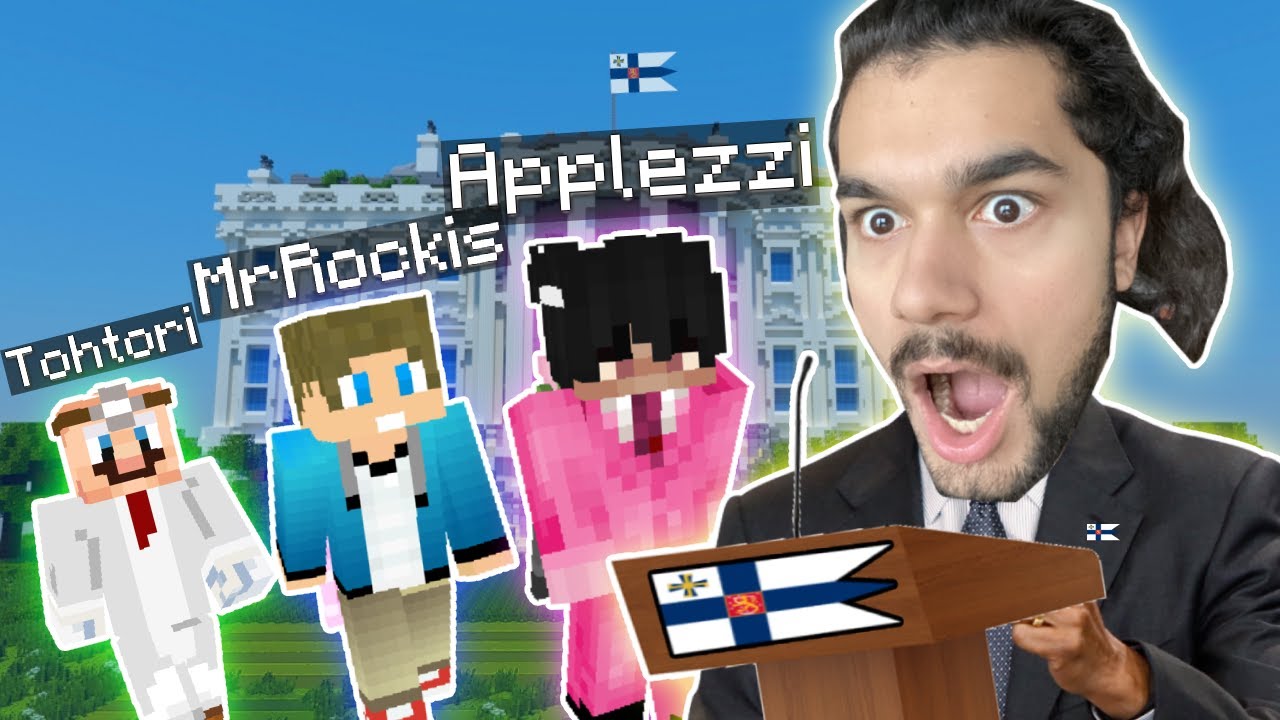 PRESIDENTINVAALIT Minecraftissa! w/ @Applezzi @MrRockis @Tohtori.Apteekki
