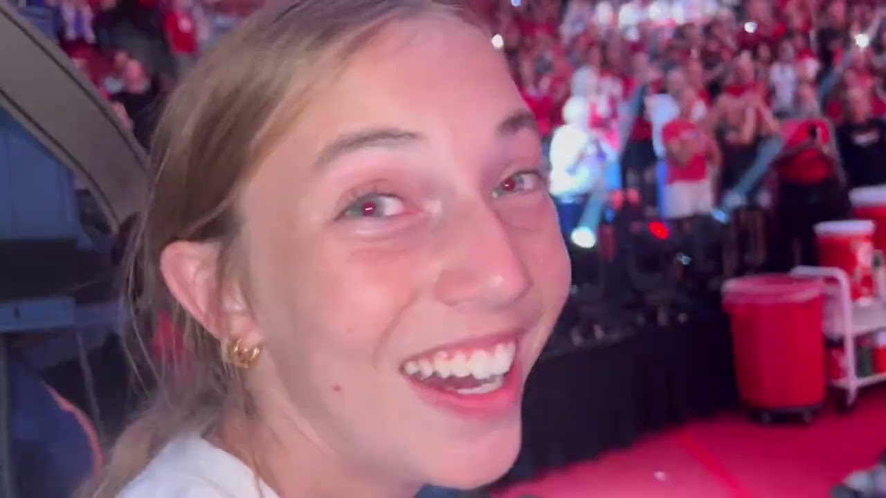 AVCA - Husker Volleyball Tunnel Walk on August 22, 2025 Pinnacle Bank Arena 