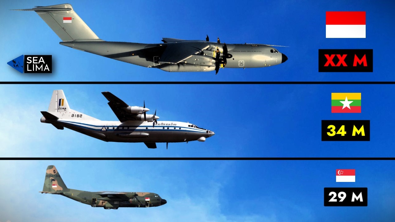 5 Pesawat Angkut Militer TERBESAR di Asia Tenggara 2025