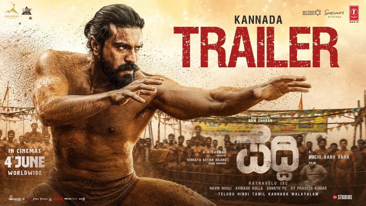 Peddi Trailer (Kannada) | Ram Charan | Shiva Rajkumar | Janhvi Kapoor | A R Rahman | Buchi Babu Sana