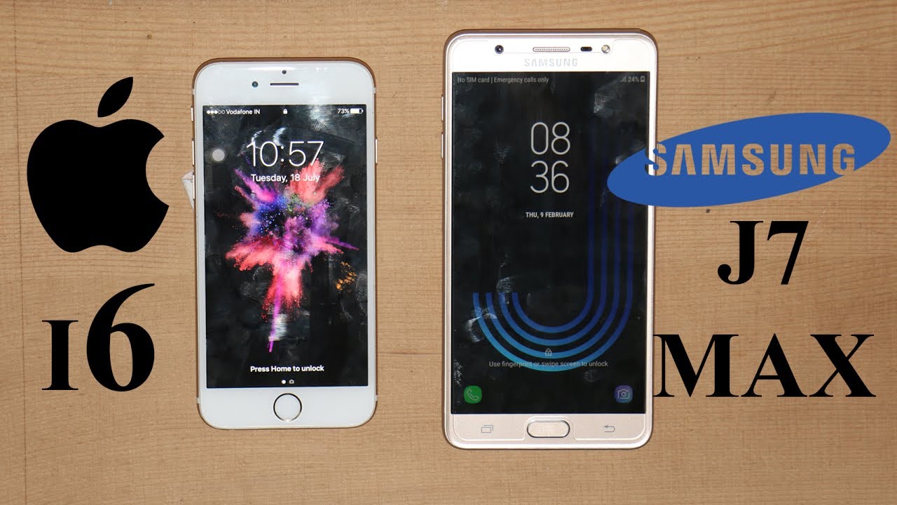 Samsung Galaxy J7 Max VS iPhone 6 Speed Test