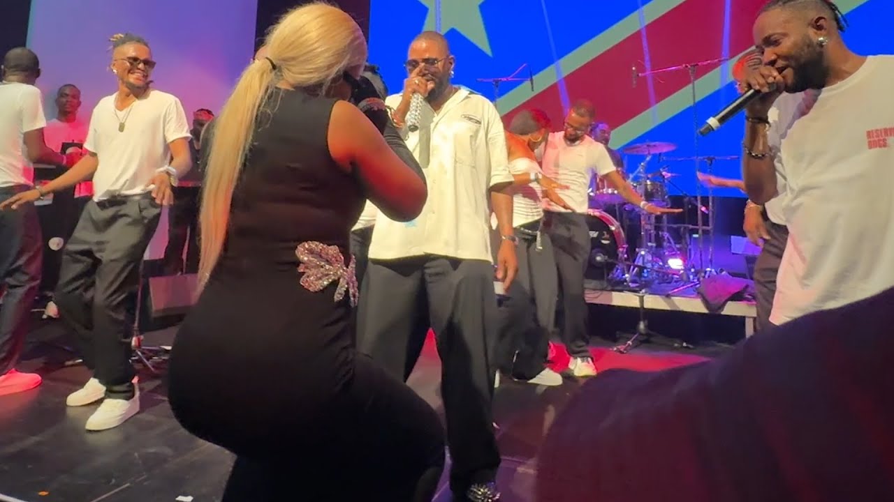 SPECTACLE FERRE GOLA ET CARINE MOKONZI SCANDALE AU PODIUM SOIREE VIP BRUXELLES