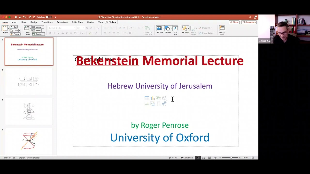 Bekenstein Memorial Lecture 2022 by Roger Penrose