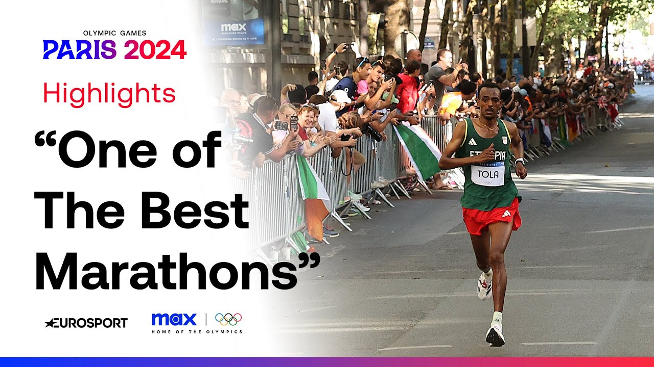 Demanding Victory for Tamirat Tola 😮‍💨🇪🇹 | Men's Marathon #Paris2024 #Olympics