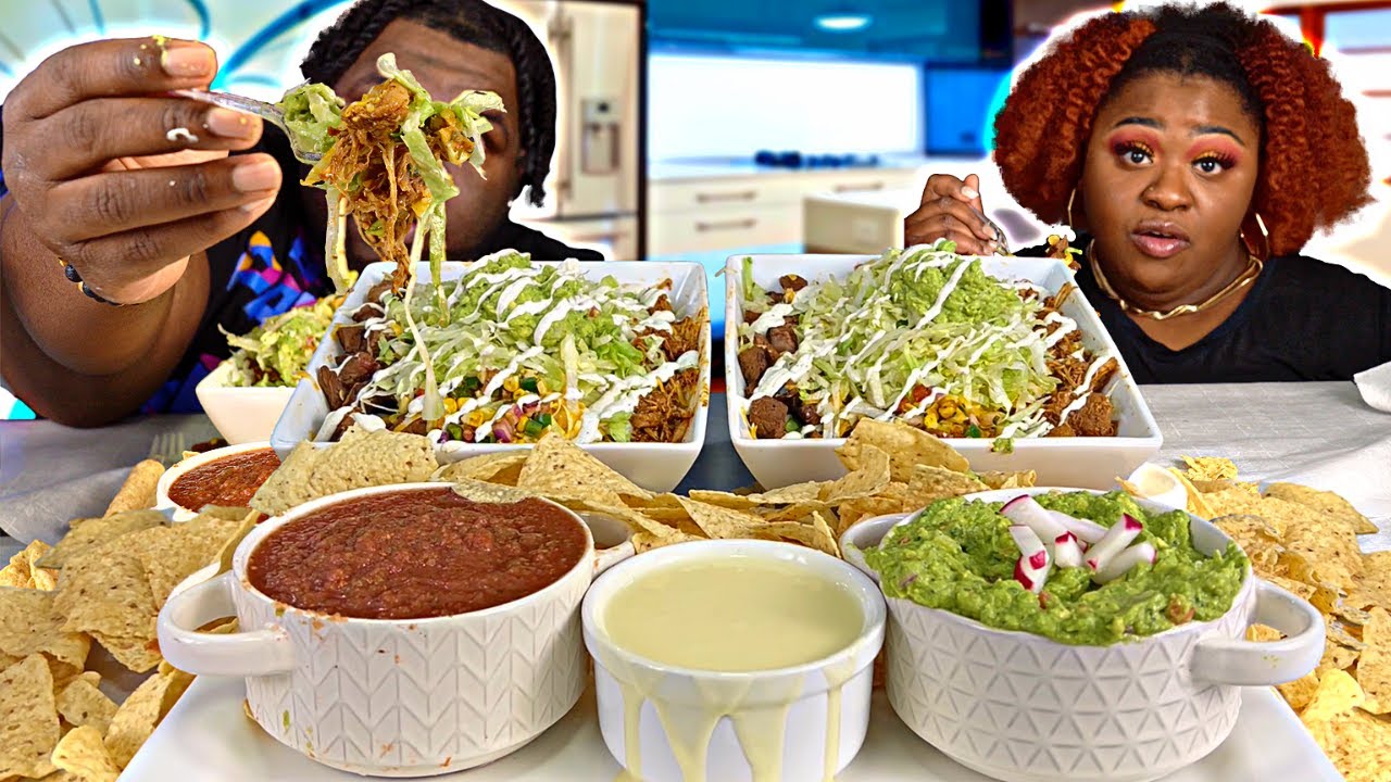 HOMEMADE CHIPOTLE STYLE BURRITO BOWLS!!! | HASHTAG THE CANNONS | MUKBANG EATING SHOW