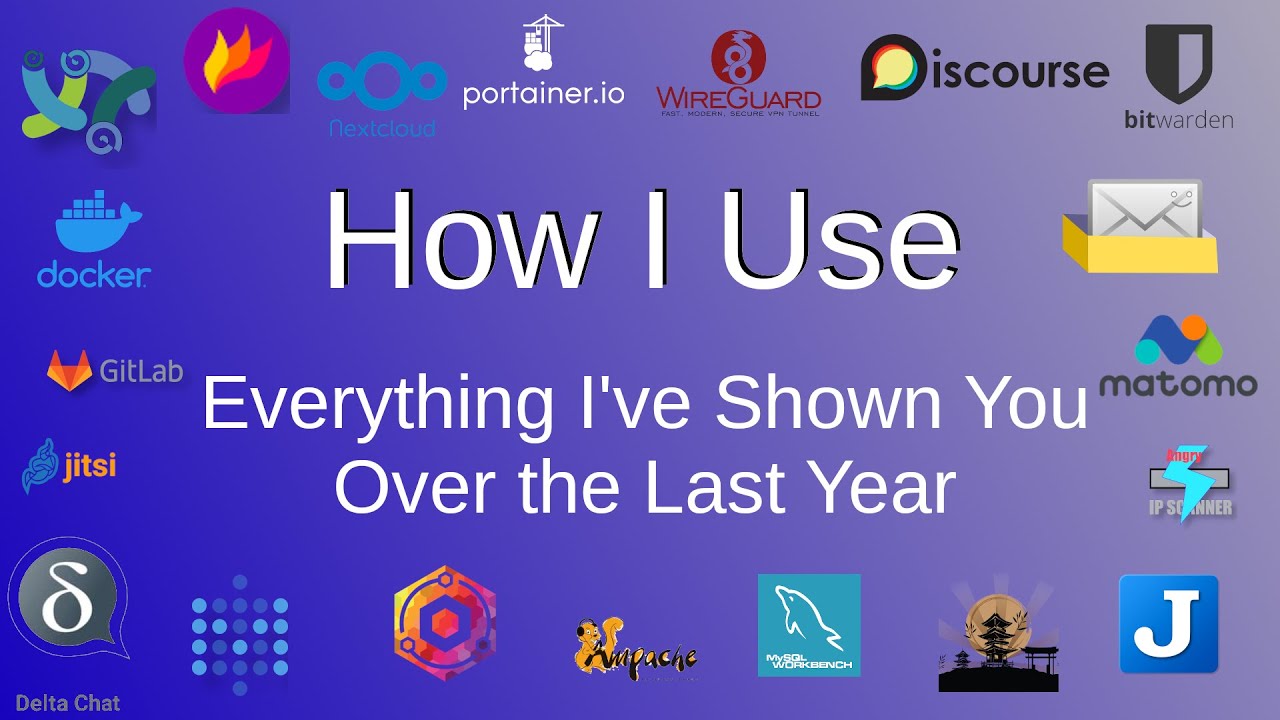 How I use all of the Self Hosted and Open Source software I've shown over the last year