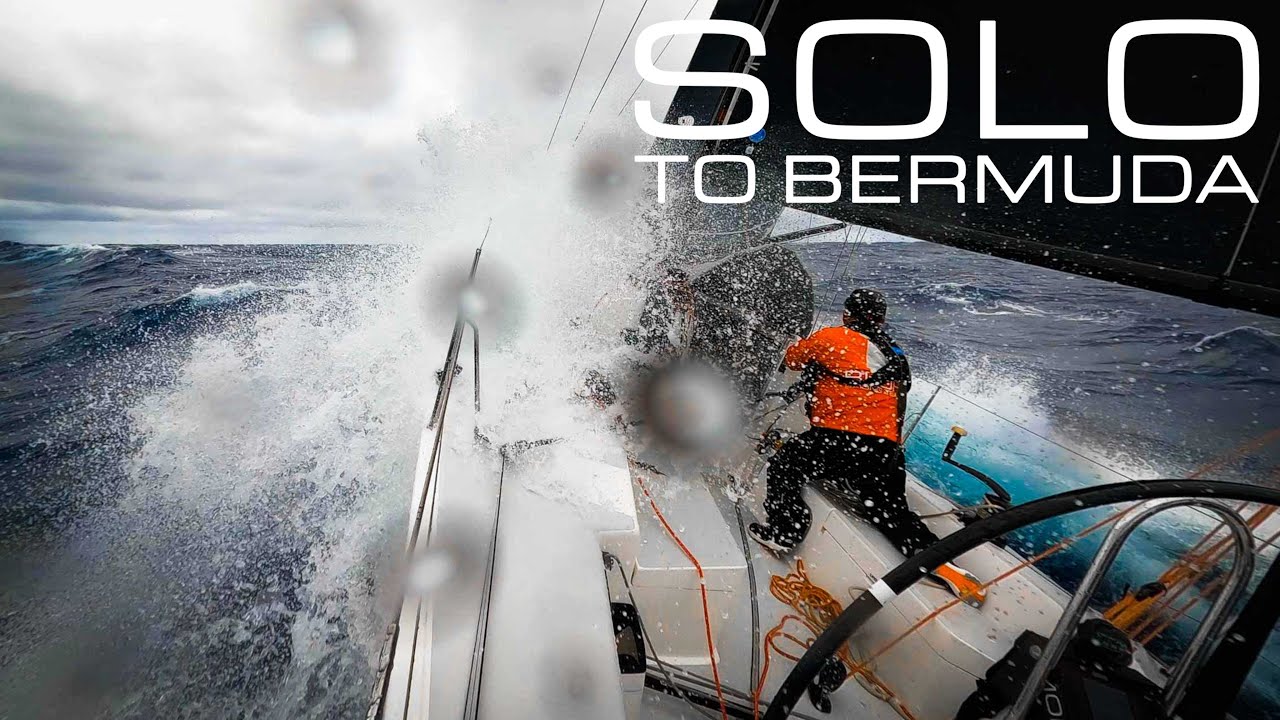 Bermuda 1-2 solo sailing on J/111 BLUR