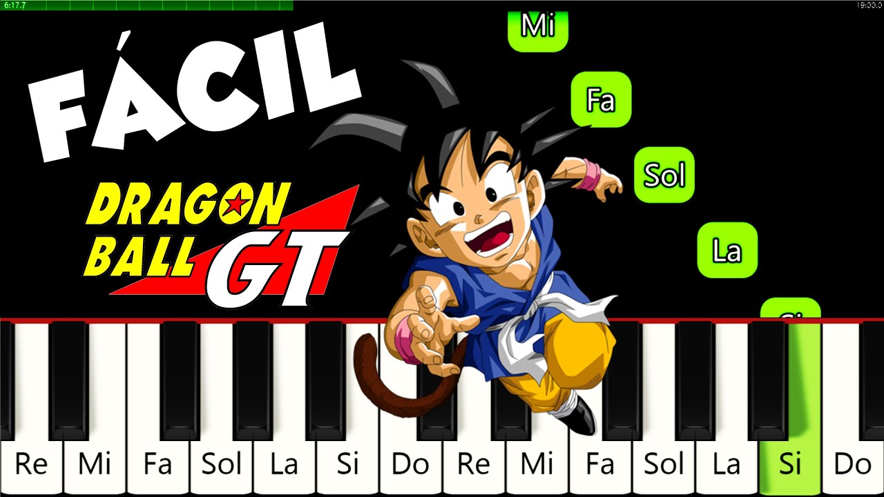 Mi Corazon Encantado 🎹 Tutorial para Piano | Facil y Lento + Notas | Dragon Ball GT Opening Theme
