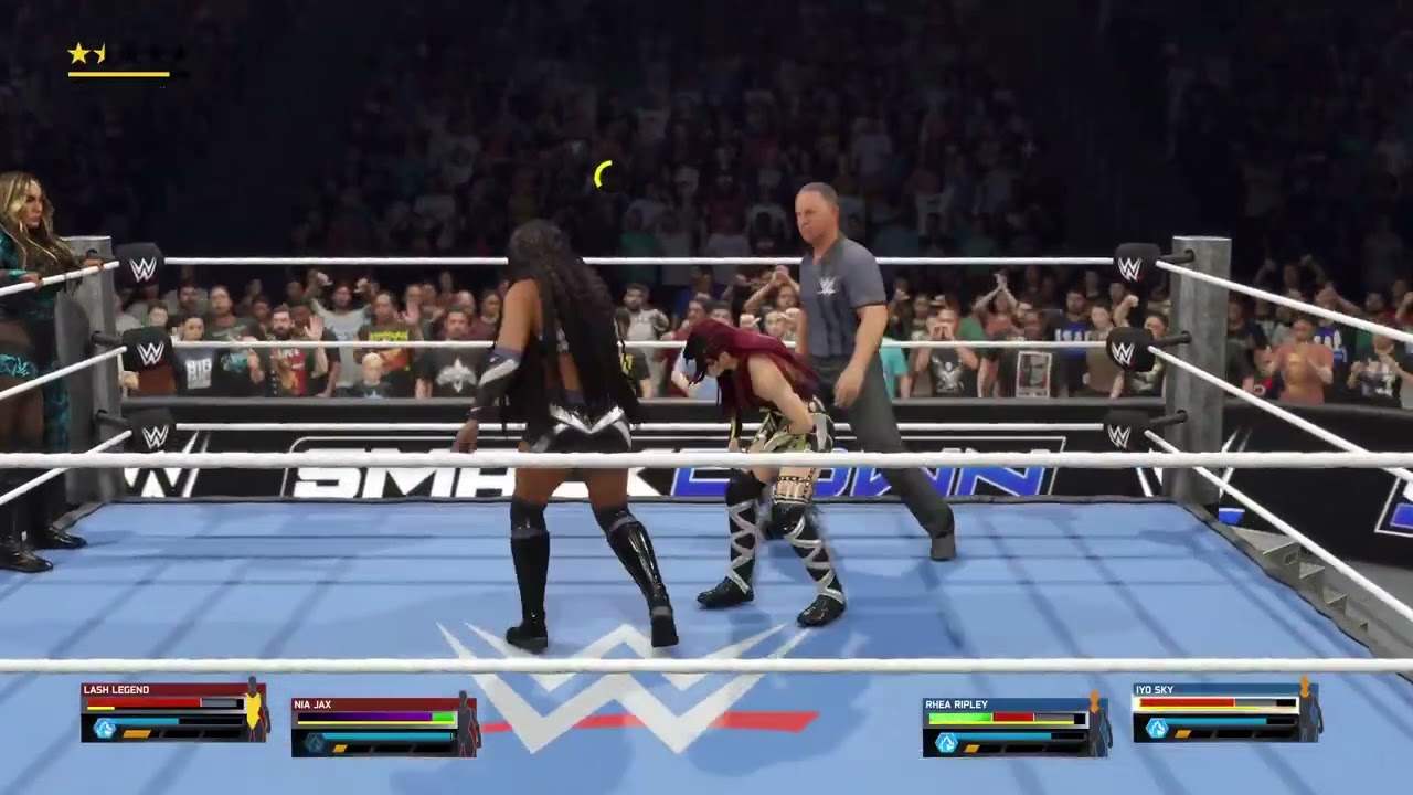 WWE 2K25  - Rhiyo vs. The Irresistible Forces (Championship Match)